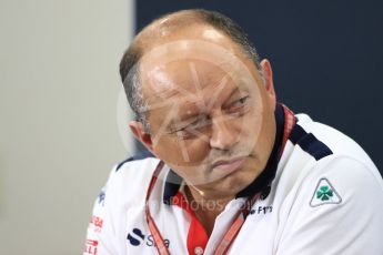 World © Octane Photographic Ltd. Formula 1 - Japanese GP - Friday FIA Team Press Conference. Frederic Vasseur – Team Principal and CEO of Sauber Motorsport AG. Suzuka Circuit, Japan. Friday 5th October 2018.