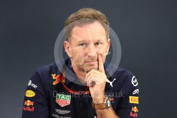 World © Octane Photographic Ltd. Formula 1 - Japanese GP – Friday FIA Team Press Conference. Christian Horner - Team Principal of Red Bull Racing. Suzuka Circuit, Japan. Friday 5th October 2018.