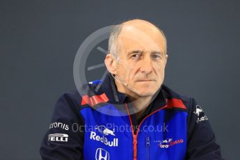 World © Octane Photographic Ltd. Formula 1 - Japanese GP - Friday FIA Team Press Conference. Franz Tost – Team Principal of Scuderia Toro Rosso. Suzuka Circuit, Japan. Friday 5th October 2018.
