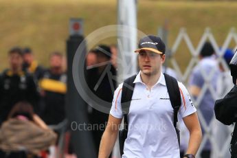 World © Octane Photographic Ltd. Formula 1 – Japanese GP - Paddock. McLaren MCL33 – Stoffel Vandoorne. Suzuka Circuit, Japan. Saturday 6th October 2018.
