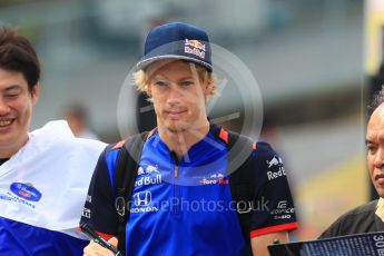 World © Octane Photographic Ltd. Formula 1 – Japanese GP - Paddock. Scuderia Toro Rosso STR13 – Brendon Hartley. Suzuka Circuit, Japan. Saturday 6th October 2018.