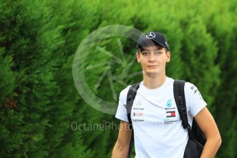 World © Octane Photographic Ltd. Formula 1 - Japanese GP - Paddock. George Russell - Mercedes AMG Petronas F1 Reserve Driver. Suzuka Circuit, Japan. Saturday 6th October 2018.