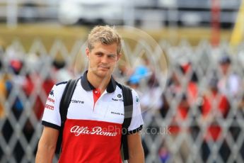 World © Octane Photographic Ltd. Formula 1 – Japanese GP - Paddock. Alfa Romeo Sauber F1 Team C37 – Marcus Ericsson. Suzuka Circuit, Japan. Saturday 6th October 2018.