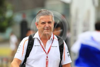 World © Octane Photographic Ltd. Formula 1 - Japanese GP - Paddock. Gil De Ferran - Sporting Director of McLaren. Suzuka Circuit, Japan. Saturday 6th October 2018.