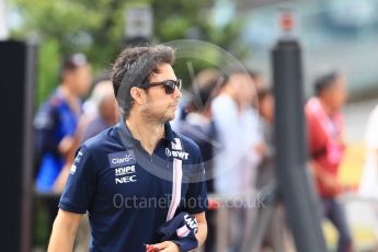 World © Octane Photographic Ltd. Formula 1 – Japanese GP - Paddock. Racing Point Force India VJM11 - Sergio Perez. Suzuka Circuit, Japan. Saturday 6th October 2018.