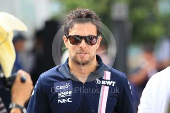 World © Octane Photographic Ltd. Formula 1 – Japanese GP - Paddock. Racing Point Force India VJM11 - Sergio Perez. Suzuka Circuit, Japan. Saturday 6th October 2018.