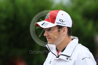 World © Octane Photographic Ltd. Formula 1 – Japanese GP - Paddock. Alfa Romeo Sauber F1 Team C37 – Charles Leclerc. Suzuka Circuit, Japan. Saturday 6th October 2018.