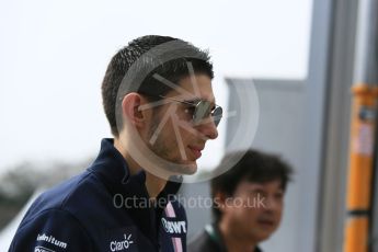 World © Octane Photographic Ltd. Formula 1 – Japanese GP - Paddock. Racing Point Force India VJM11 - Esteban Ocon. Suzuka Circuit, Japan. Saturday 6th October 2018.