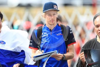 World © Octane Photographic Ltd. Formula 1 – Japanese GP - Paddock. Scuderia Toro Rosso STR13 – Brendon Hartley. Suzuka Circuit, Japan. Saturday 6th October 2018.