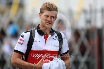 World © Octane Photographic Ltd. Formula 1 – Japanese GP - Paddock. Alfa Romeo Sauber F1 Team C37 – Marcus Ericsson. Suzuka Circuit, Japan. Saturday 6th October 2018.