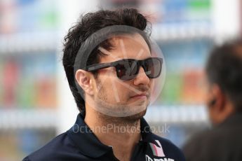 World © Octane Photographic Ltd. Formula 1 – Japanese GP - Paddock. Racing Point Force India VJM11 - Sergio Perez. Suzuka Circuit, Japan. Saturday 6th October 2018.