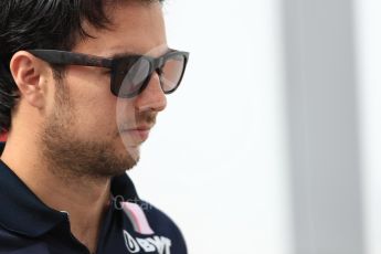 World © Octane Photographic Ltd. Formula 1 – Japanese GP - Paddock. Racing Point Force India VJM11 - Sergio Perez. Suzuka Circuit, Japan. Saturday 6th October 2018.