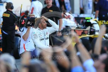World © Octane Photographic Ltd. Formula 1 – Japanese GP – Parc Ferme. Mercedes AMG Petronas Motorsport AMG F1 W09 EQ Power+ - Lewis Hamilton. Suzuka Circuit, Japan. Sunday 7th October 2018.