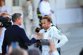World © Octane Photographic Ltd. Formula 1 – Japanese GP – Parc Ferme. Mercedes AMG Petronas Motorsport AMG F1 W09 EQ Power+ - Lewis Hamilton. Suzuka Circuit, Japan. Sunday 7th October 2018.