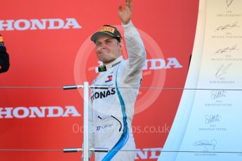 World © Octane Photographic Ltd. Formula 1 – Japanese GP – Podium. Mercedes AMG Petronas Motorsport AMG F1 W09 EQ Power+ - Valtteri Bottas. Suzuka Circuit, Japan. Sunday 7th October 2018.