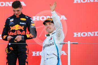 World © Octane Photographic Ltd. Formula 1 – Japanese GP – Podium. Mercedes AMG Petronas Motorsport AMG F1 W09 EQ Power+ - Valtteri Bottas. Suzuka Circuit, Japan. Sunday 7th October 2018.