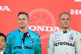 World © Octane Photographic Ltd. Formula 1 – Japanese GP – Podium. Mercedes AMG Petronas Motorsport AMG F1 W09 EQ Power+ - Valtteri Bottas. Suzuka Circuit, Japan. Sunday 7th October 2018.