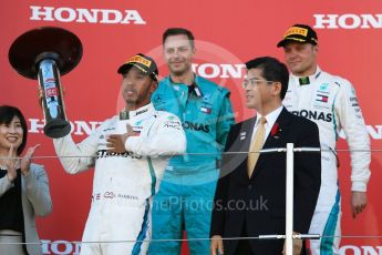 World © Octane Photographic Ltd. Formula 1 – Japanese GP – Podium. Mercedes AMG Petronas Motorsport AMG F1 W09 EQ Power+ - Lewis Hamilton. Suzuka Circuit, Japan. Sunday 7th October 2018.