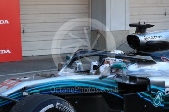 World © Octane Photographic Ltd. Formula 1 – Japanese GP – Parc Ferme. Mercedes AMG Petronas Motorsport AMG F1 W09 EQ Power+ - Lewis Hamilton. Suzuka Circuit, Japan. Sunday 7th October 2018.