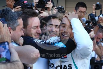 World © Octane Photographic Ltd. Formula 1 – Japanese GP – Parc Ferme. Mercedes AMG Petronas Motorsport AMG F1 W09 EQ Power+ - Lewis Hamilton. Suzuka Circuit, Japan. Sunday 7th October 2018.
