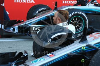 World © Octane Photographic Ltd. Formula 1 – Japanese GP – Parc Ferme. Mercedes AMG Petronas Motorsport AMG F1 W09 EQ Power+ - Lewis Hamilton. Suzuka Circuit, Japan. Sunday 7th October 2018.