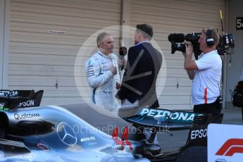 World © Octane Photographic Ltd. Formula 1 – Japanese GP – Parc Ferme. Mercedes AMG Petronas Motorsport AMG F1 W09 EQ Power+ - Valtteri Bottas. Suzuka Circuit, Japan. Sunday 7th October 2018.
