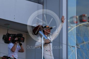 World © Octane Photographic Ltd. Formula 1 – Japanese GP – Podium. Mercedes AMG Petronas Motorsport AMG F1 W09 EQ Power+ - Lewis Hamilton. Suzuka Circuit, Japan. Sunday 7th October 2018.