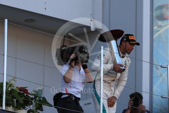 World © Octane Photographic Ltd. Formula 1 – Japanese GP – Podium. Mercedes AMG Petronas Motorsport AMG F1 W09 EQ Power+ - Lewis Hamilton. Suzuka Circuit, Japan. Sunday 7th October 2018.