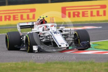 World © Octane Photographic Ltd. Formula 1 – Japanese GP - Practice 1. Alfa Romeo Sauber F1 Team C37 – Charles Leclerc. Suzuka Circuit, Japan. Friday 5th October 2018.