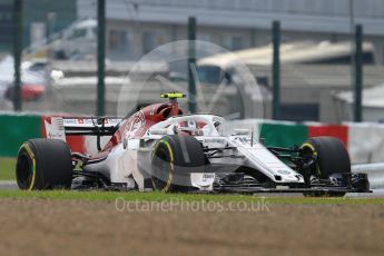 World © Octane Photographic Ltd. Formula 1 – Japanese GP - Practice 1. Alfa Romeo Sauber F1 Team C37 – Charles Leclerc. Suzuka Circuit, Japan. Friday 5th October 2018.