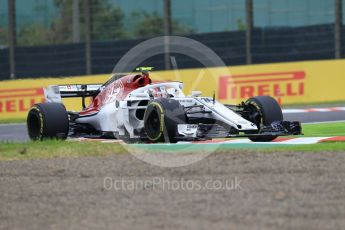 World © Octane Photographic Ltd. Formula 1 – Japanese GP - Practice 1. Alfa Romeo Sauber F1 Team C37 – Charles Leclerc. Suzuka Circuit, Japan. Friday 5th October 2018.