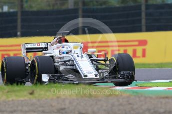 World © Octane Photographic Ltd. Formula 1 – Japanese GP - Practice 1. Alfa Romeo Sauber F1 Team C37 – Marcus Ericsson. Suzuka Circuit, Japan. Friday 5th October 2018.