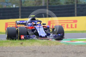 World © Octane Photographic Ltd. Formula 1 – Japanese GP - Practice 1. Scuderia Toro Rosso STR13 – Pierre Gasly. Suzuka Circuit, Japan. Friday 5th October 2018.