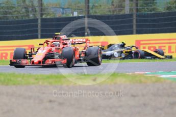 World © Octane Photographic Ltd. Formula 1 – Japanese GP - Practice 1. Scuderia Ferrari SF71-H – Kimi Raikkonen and Renault Sport F1 Team RS18 – Carlos Sainz. Suzuka Circuit, Japan. Friday 5th October 2018.