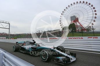 World © Octane Photographic Ltd. Formula 1 – Japanese GP – Practice 1. Mercedes AMG Petronas Motorsport AMG F1 W09 EQ Power+ - Lewis Hamilton. Suzuka Circuit, Japan. Friday 5th October 2018.