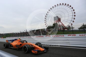 World © Octane Photographic Ltd. Formula 1 – Japanese GP - Practice 1. McLaren MCL33 Reserve Driver – Lando Norris. Suzuka Circuit, Japan. Friday 5th October 2018.