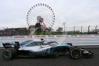 World © Octane Photographic Ltd. Formula 1 – Japanese GP - Practice 1. Mercedes AMG Petronas Motorsport AMG F1 W09 EQ Power+ - Valtteri Bottas. Suzuka Circuit, Japan. Friday 5th October 2018.