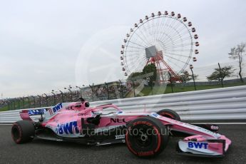 World © Octane Photographic Ltd. Formula 1 – Japanese GP - Practice 1. Racing Point Force India VJM11 - Sergio Perez. Suzuka Circuit, Japan. Friday 5th October 2018.