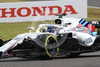 World © Octane Photographic Ltd. Formula 1 – Japanese GP - Practice 1. Williams Martini Racing FW41 – Lance Stroll. Suzuka Circuit, Japan. Friday 5th October 2018.