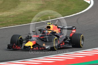 World © Octane Photographic Ltd. Formula 1 – Japanese GP - Practice 1. Aston Martin Red Bull Racing TAG Heuer RB14 – Max Verstappen. Suzuka Circuit, Japan. Friday 5th October 2018.