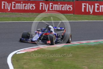 World © Octane Photographic Ltd. Formula 1 – Japanese GP - Practice 1. Scuderia Toro Rosso STR13 – Brendon Hartley. Suzuka Circuit, Japan. Friday 5th October 2018.