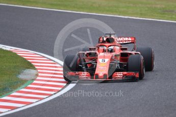 World © Octane Photographic Ltd. Formula 1 – Japanese GP - Practice 1. Scuderia Ferrari SF71-H – Sebastian Vettel. Suzuka Circuit, Japan. Friday 5th October 2018.