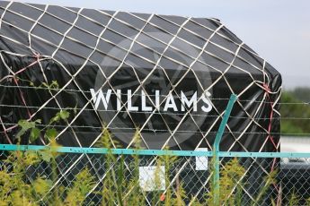 World © Octane Photographic Ltd. Formula 1 – Japanese GP - Practice 2. Williams shipping crates. Suzuka Circuit, Japan. Friday 5th October 2018.
