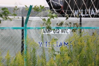 World © Octane Photographic Ltd. Formula 1 – Japanese GP - Practice 2. Williams shipping crates. Suzuka Circuit, Japan. Friday 5th October 2018.