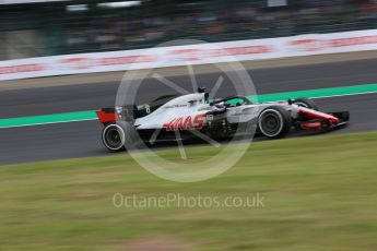 World © Octane Photographic Ltd. Formula 1 – Japanese GP - Practice 2. Haas F1 Team VF-18 – Romain Grosjean. Suzuka Circuit, Japan. Friday 5th October 2018.