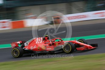 World © Octane Photographic Ltd. Formula 1 – Japanese GP - Practice 2. Scuderia Ferrari SF71-H – Kimi Raikkonen. Suzuka Circuit, Japan. Friday 5th October 2018.