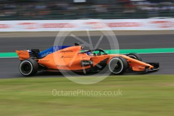 World © Octane Photographic Ltd. Formula 1 – Japanese GP - Practice 2. McLaren MCL33 – Fernando Alonso. Suzuka Circuit, Japan. Friday 5th October 2018.