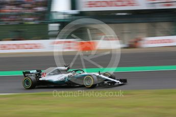 World © Octane Photographic Ltd. Formula 1 – Japanese GP – Practice 2. Mercedes AMG Petronas Motorsport AMG F1 W09 EQ Power+ - Lewis Hamilton. Suzuka Circuit, Japan. Friday 5th October 2018.