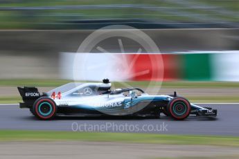 World © Octane Photographic Ltd. Formula 1 – Japanese GP – Practice 2. Mercedes AMG Petronas Motorsport AMG F1 W09 EQ Power+ - Lewis Hamilton. Suzuka Circuit, Japan. Friday 5th October 2018.