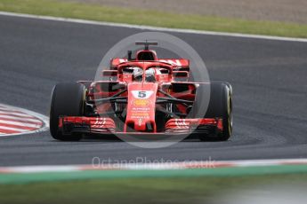 World © Octane Photographic Ltd. Formula 1 – Japanese GP - Practice 2. Scuderia Ferrari SF71-H – Sebastian Vettel. Suzuka Circuit, Japan. Friday 5th October 2018.